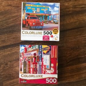2 ColorLuxe 500 Piece Puzzles